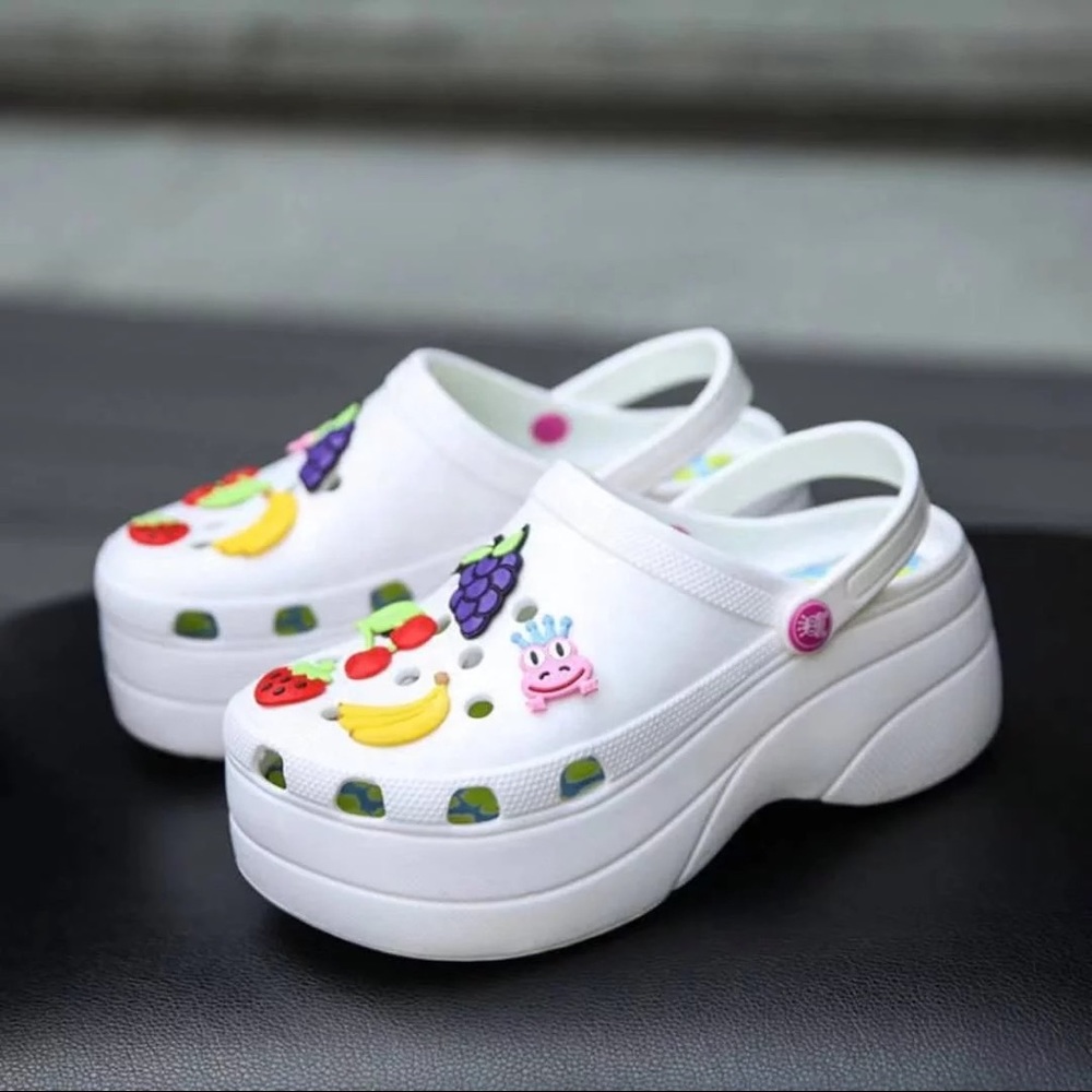 Platform Clogs w/ charms